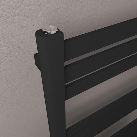 Eastbrook Ladder Rail Eastbrook Defford Vertical Designer Heated Towel Rail -  800 x 500mm - Matt Black