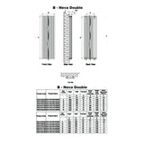 Reina Panel Radiator Reina Neva Vertical Double Panel Central Heating Radiator