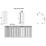 Reina Panel Radiator Reina Piatto Double Vertical Panel Central Heating Radiator