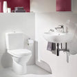 Villeroy & Boch Close Coupled Toilet Villeroy & Boch O.novo Rimless Open Back Close Coupled DirectFlush Toilet with Soft Close Seat