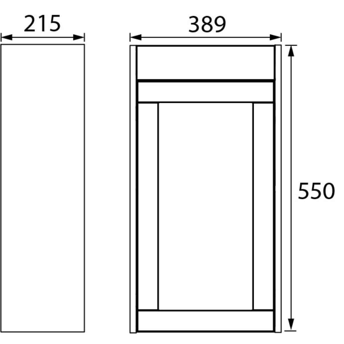 Heritage Cloakroom Unit Heritage Lynton 400mm Wall Hung Cloakroom Vanity Unit with Basin, Waste and Handle Bundle