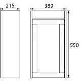 Heritage Cloakroom Unit Heritage Lynton 400mm Wall Hung Cloakroom Vanity Unit with Basin, Waste and Handle Bundle