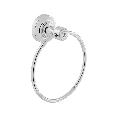 Vado Towel Rails and Rings Chrome Booth & Co. Axbridge Towel Ring