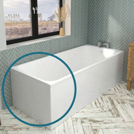 Eastbrook Bath Panel 750mm / Reinforced Beauforté Acrylic Eastbrook Flat End Bath Panel