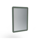 Saneux Mirrored Cabinet Saneux Hyde Recessed Electric Mirror Cabinet With Light and Demister - 550mm Wide - Left Hand Hinge - Matte Sage