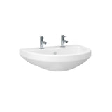 Imex Pedestal Basin Imex Ivo 560mm 2 Tap Hole Basin in White