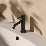 Crosswater Mono Basin Tap Stainless Slate Crosswater 3ONE6 Lever Monobloc Basin Mixer Tap