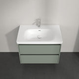 Villeroy & Boch Wall Mounted Vanity Unit Villeroy & Boch Skyla Wall Mounted 800mm Two Drawer Vanity Unit with Basin