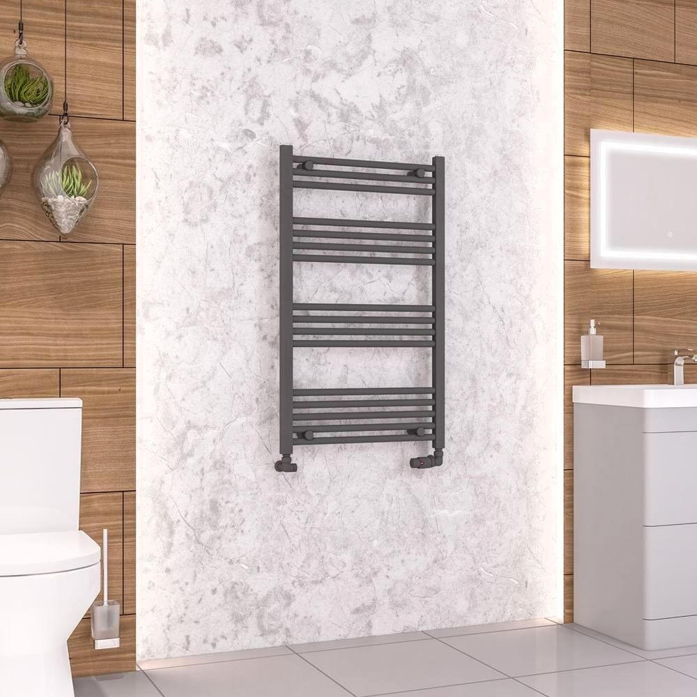 Eastbrook Wendover Straight Heated Towel Rail in Anthracite