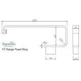 Aquarius Bathrooms Towel Ring Aquarius FT Towel Ring