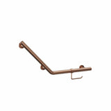 Crosswater Grab Rail/Bar Crosswater Angled Grab Bar & Toilet Roll Holder