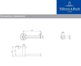 Villeroy & Boch Toilet Roll Holder Villeroy & Boch Elements Tender Toilet Roll Holder