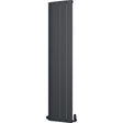 Aquarius Bathrooms Panel Radiator 1800 x375mm / Black Aquarius Maxx Vertical Panel Radiator