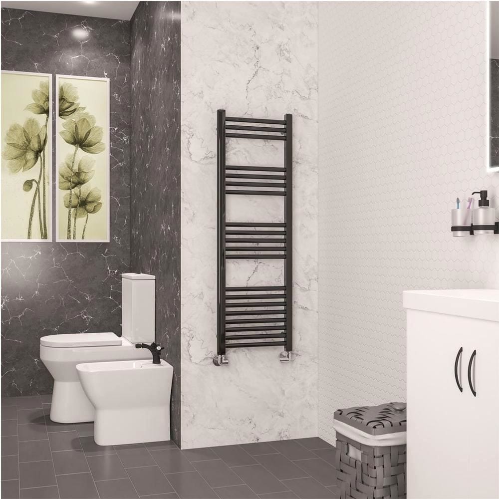 Eastbrook Wendover Straight Heated Towel Rail in Black Gold