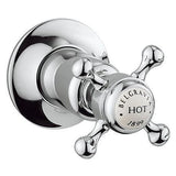 Crosswater 3 Tap Hole Basin Set Crosswater Belgravia Crosshead 3 Hole Basin Mixer Tap with Pop-Up Waste in Chrome