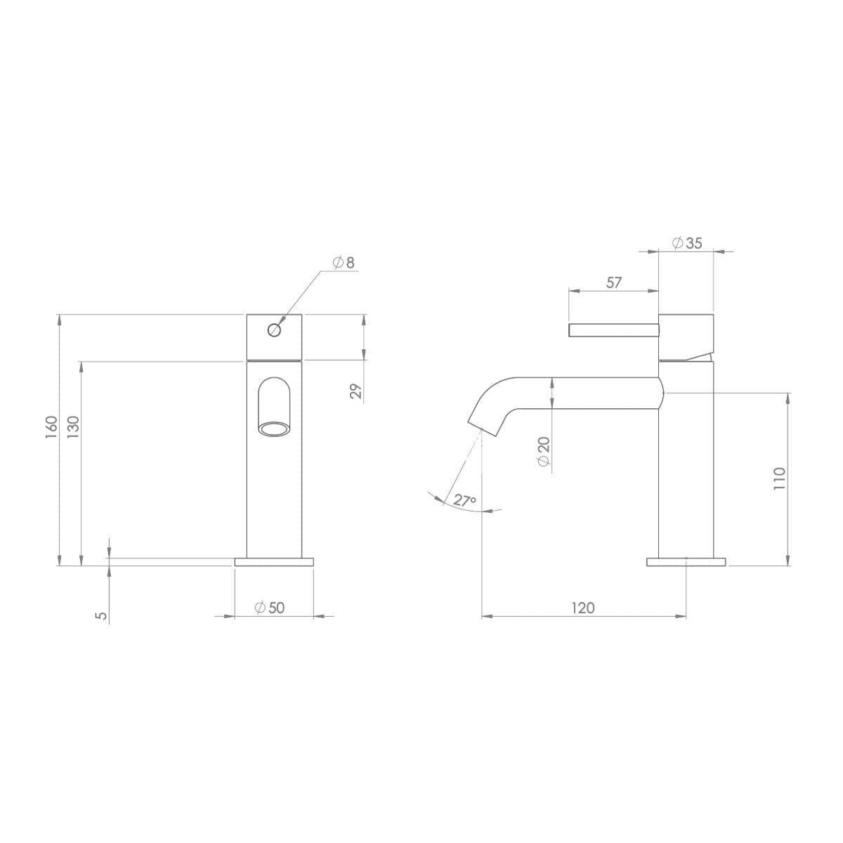 Saneux Mono Basin Tap Saneux Cos Deck Mounted Basin Mixer Tap