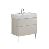 Crosswater Wall Mounted Vanity Unit Crosswater Avenue Vanity Unit with Basin - 800mm - Two Drawer - Wall Mounted