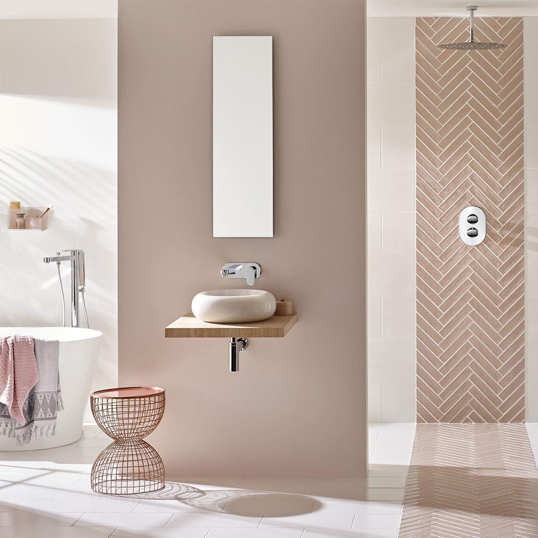 VADO Basin Tap Vado Life Wall Mounted Basin Mixer Tap with 230mm Spout - Chrome - LIF-109SA-CP