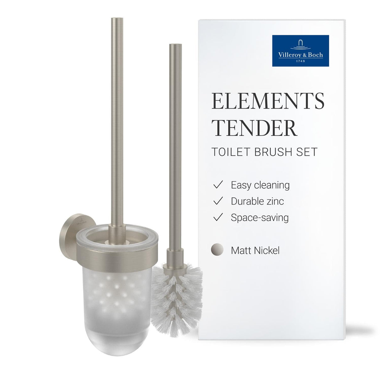 Villeroy & Boch Toilet Roll Holder Villeroy & Boch Elements - Tender Toilet Brush Set