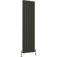 Aquarius Bathrooms Panel Radiator 1800 x490mm / Anthracite Aquarius Flat Double Vertical Panel Radiator