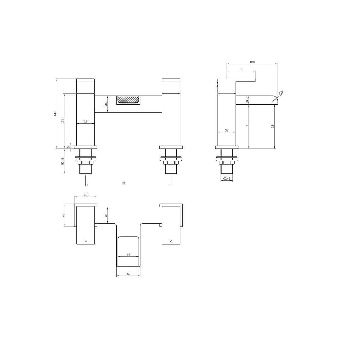 Aquarius Bathrooms Complete Bathroom Suite Aquarius Altano Complete Bathroom Suite with 1700mm L-Shaped Bath, Toilet, Basin, Shower & Taps