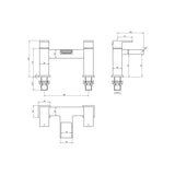 Aquarius Bathrooms Complete Bathroom Suite Aquarius Altano Complete Bathroom Suite with 1700mm L-Shaped Bath, Toilet, Basin, Shower & Taps