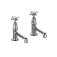 Burlington Pillar Basin Tap Chrome Burlington Guild Basin Pillar Tap with Long Nose (Pair)