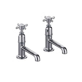 Burlington Pillar Basin Tap Chrome Burlington Guild Basin Pillar Tap with Long Nose (Pair)