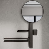 Ideal Standard Cosmetic and Shaving Mirror Silk Black Ideal Standard ALU+ Medium Beauty Bar with Mirror