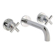 JTP Wall Mounted Basin Tap Chrome JTP Solex 3 Hole Wall Mounted Basin Mixer Tap