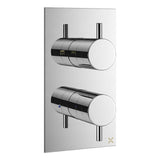 Crosswater Concealed Shower Valve Crosswater MPRO 2 Outlet, 2 Handle Portrait Concealed Thermostatic Shower Valve (Shower/Handset)