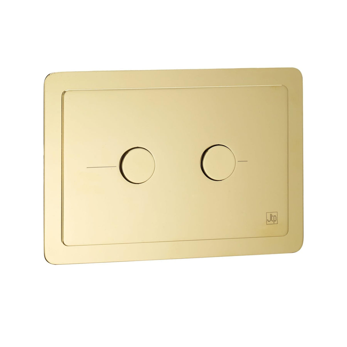 JTP Flush Plate Polished Gold JTP Grosvenor Metal Pneumatic Flush Plate
