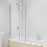 Merlyn Bath Screen Merlyn 2 Panel Fixed Bath Screen with Hinged Panel