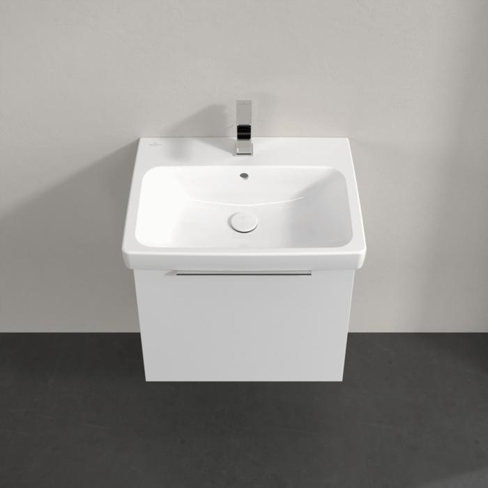 Villeroy & Boch Wall Mounted Vanity Unit Villeroy & Boch Architectura Wall Hung Vanity Unit 550mm One Drawer with Basin - White