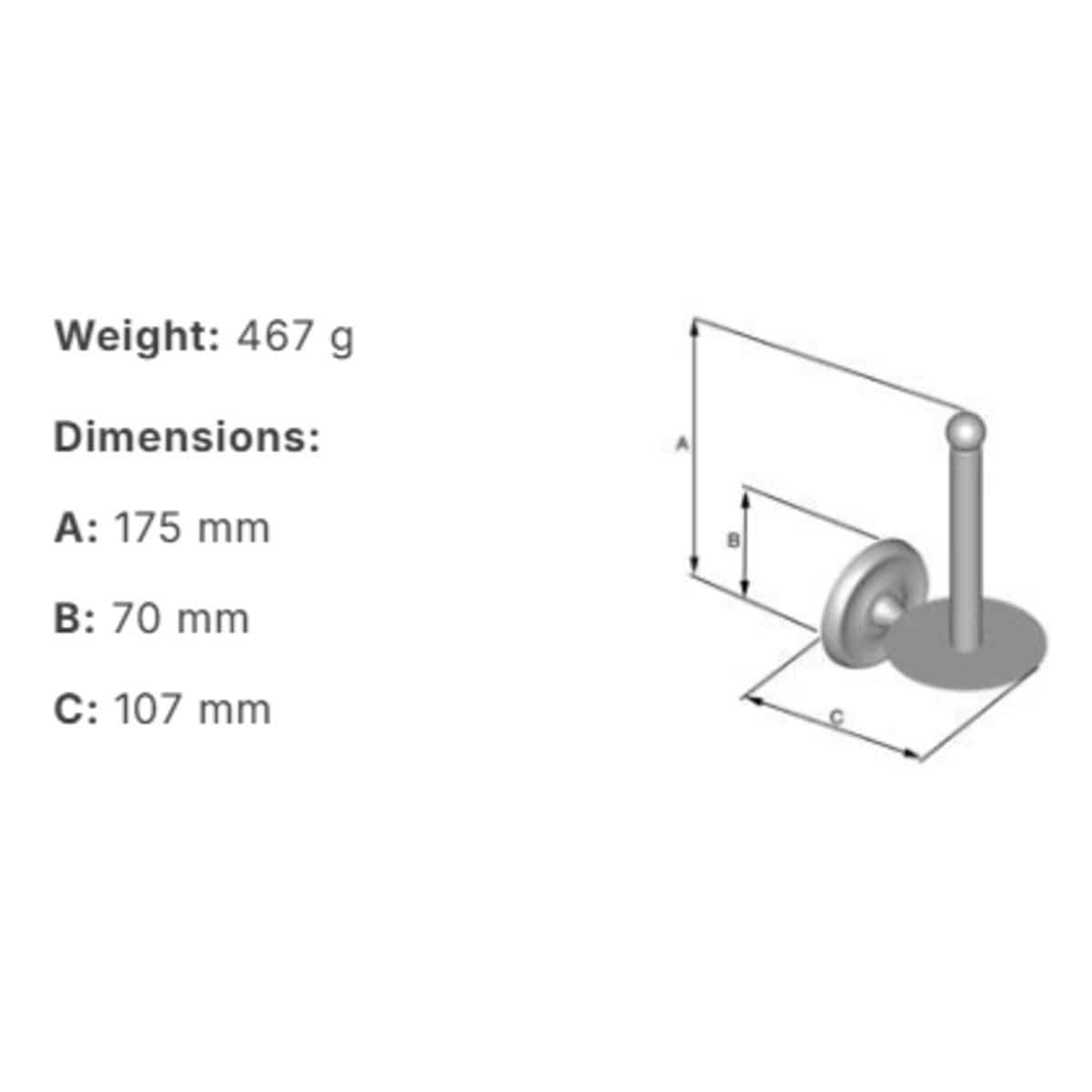 Smedbo Villa Traditional Spare Toilet Roll Holder
