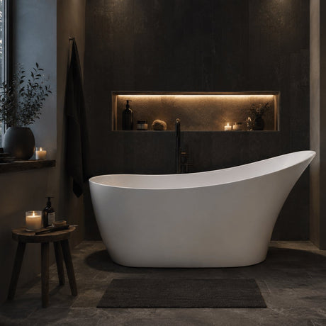 Heritage Modern Freestanding Bath Heritage Lydford Freestanding Acrylic Single Ended Slipper Bath