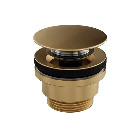 Vado Basin Waste Brushed Brass Vado Universal Click Clack Basin Waste