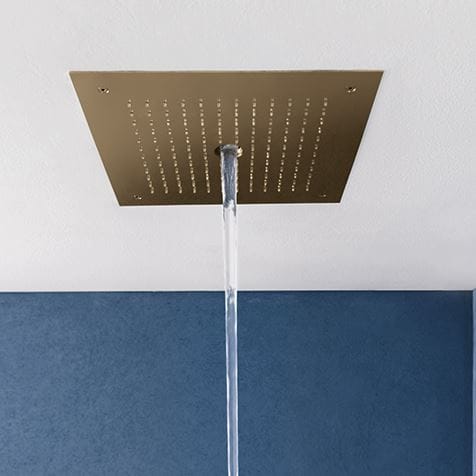 Crosswater Fixed Shower Heads Crosswater MPRO Stream Square Recessed Shower Head