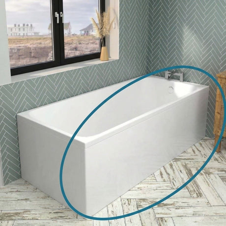 Eastbrook Bath Panel 1700mm / 5mm Acrylic Eastbrook Flat Front Bath Panel