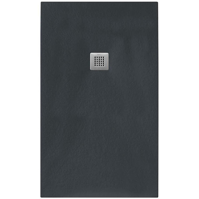 Tissino Rectangle Shower Tray 900 x 800mm Tissino Giorgio2 Rectangle Shower Tray in Graphite Slate