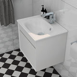 Imex Wall Mounted Vanity Unit Imex Alma Wall Mounted Single Drawer 500mm Vanity Unit with Basin