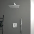 Ideal Standard Concealed Shower Set Ideal Standard Ceratherm Navigo Concealed Thermostatic Shower Valve Set with Square Showerhead and Pencil Handset in Chrome
