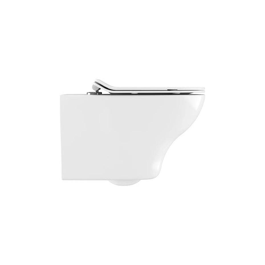 Crosswater Wall Hung Toilet Crosswater Kai Rimless Wall Hung Toilet with Slimline Soft Close Seat