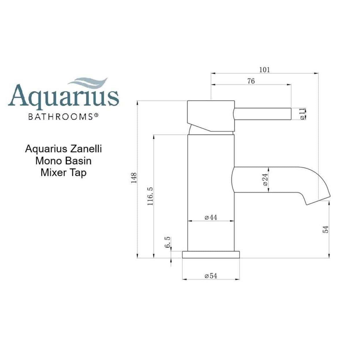 Aquarius Mono Basin Tap Aquarius Zanelli Mono Basin Mixer Tap with Waste