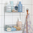 Smedbo Basket Chrome Smedbo Beslagsboden Frame Self-Adhesive Two Tier Shower Basket