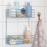 Smedbo Basket Chrome Smedbo Beslagsboden Frame Self-Adhesive Two Tier Shower Basket