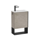 Roca Cloakroom Vanity Unit Concrete Grey Roca Mini Pro 450mm Wall Mounted Cloakroom Vanity Unit with Basin