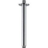 Imex Fixed Shower Arm Chrome Imex 200mm Round Ceiling Mounted Shower Arm