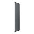Reina Panel Radiator 1800 x 440mm / Anthracite Reina Flat Vertical Single Panel Radiator