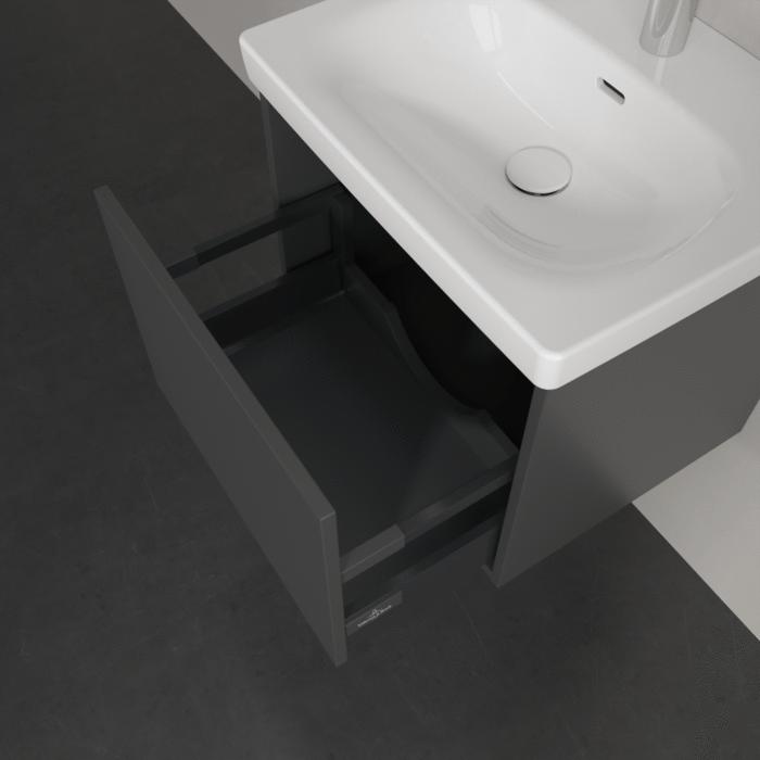 Villeroy & Boch Wall Mounted Vanity Unit Villeroy & Boch Skyla Wall Mounted 500mm One Drawer Vanity Unit with Basin